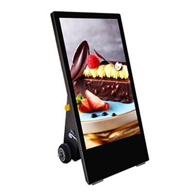 Movable Outdoor Digital Signage Advertising Display High Brightness Waterproof IP65